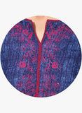 Navy Blue Embellished Viscose Kurta
