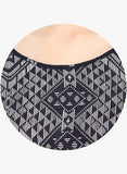 Navy Blue Printed Blouse